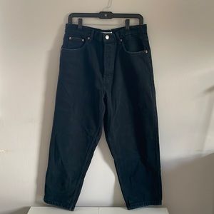 Zara Tapered Black Jeans